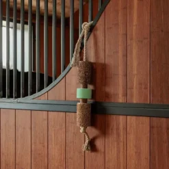 Grooming Deluxe - Jouet en bois relaxant pour cheval avec pierre à sel Airways New