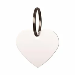 Outlet Grooming Deluxe - Médaille à graver coeur argent Gris