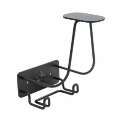 Hot Grooming Deluxe - Porte-casque avec crochet acier Noir