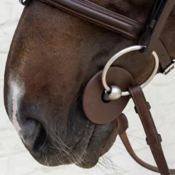 Grooming Deluxe - Rondelles de mors en silicone grand trou (x2) Marron Clearance