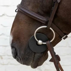 Hot Grooming Deluxe - Rondelles de mors en silicone grand trou (x2) Noir