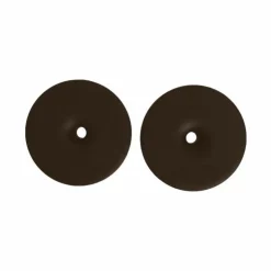 Online Grooming Deluxe - Rondelles de mors en silicone petit trou (x2) Marron