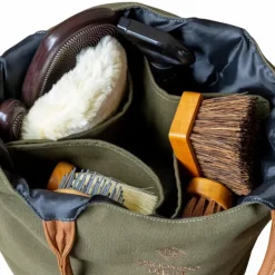 Grooming Deluxe - Sac de Grooming Canvas kaki Vert Discount