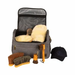 Hot Grooming Deluxe - Set Grooming bag de pansage   + brosses Gris