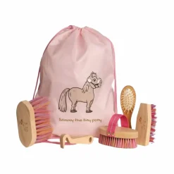 Grooming Deluxe - Set sac de pansage et brosses pour enfants Sammy vieux Rose Sale