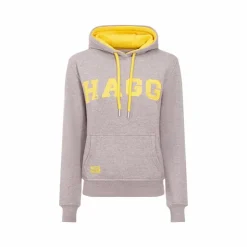 Hagg - Sweat à capuche femme / jaune Gris Discount