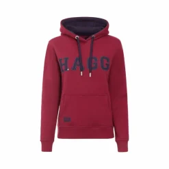 Outlet Hagg - Sweat à capuche femme / marine Prune