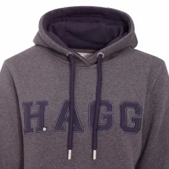 Hagg - Sweat à capuche femme anthracite/ marine Gris Discount