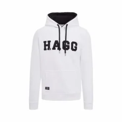 Clearance Hagg - Sweat à capuche homme / noir Blanc