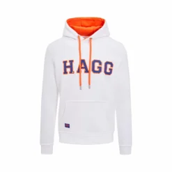Hagg - Sweat à capuche homme / orange/ bleu roi Blanc Clearance