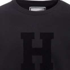 Hot Hagg - Sweat col rond homme Noir