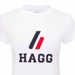 Online Hagg - T-shirt manches courtes femme / marine Blanc