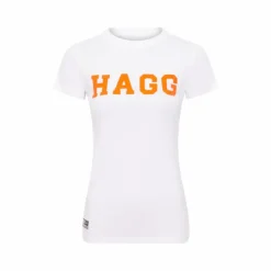 Hagg - T-shirt manches courtes femme / orange Blanc