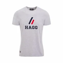 Outlet Hagg - T-shirt manches courtes homme Gris