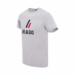 Outlet Hagg - T-shirt manches courtes homme Gris