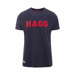 Hagg - T-shirt manches courtes homme / rouge Marine Hot