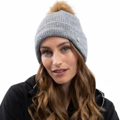 Harcour - Bonnet femme Anto chiné Gris