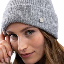 Harcour - Bonnet femme Anto chiné Gris