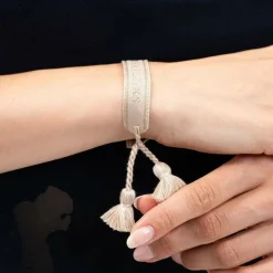 Harcour - Bracelet Lison lin x Versailles Beige Clearance