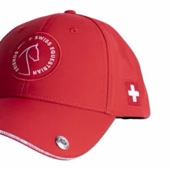 Harcour - Casquette unisexe Swiss Equestrian Friends Zhil Rouge Clearance
