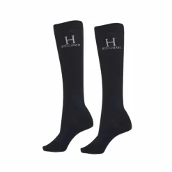 Harcour - Chaussettes d'équitation Badminton (x2) Noir Outlet