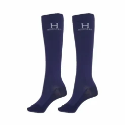 Harcour - Chaussettes d'équitation Badminton (x2) Marine Best