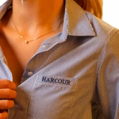 Harcour - Chemise manches longues casual femme Swany he et marine Blanc Discount