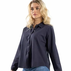 Harcour - Chemise manches longues femme Sharly Marine Hot