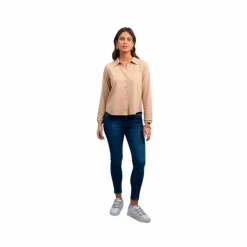 Harcour - Chemise manches longues femme Shamae sable Beige Outlet