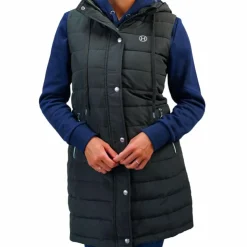 New Harcour - Doudoune longue sans manches femme Boliva kaki Vert