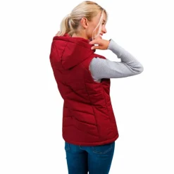 Harcour - Doudoune sans manches femme Best of rubis Rouge Hot