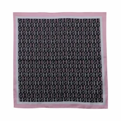 Harcour - Foulard Sarja noir/ / blanc Rose New