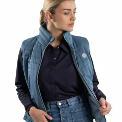 Online Harcour - Gilet sans manches femme Balzac lavande Bleu