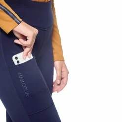 Clearance Harcour - Legging d'équitation polaire femme Lili Marine