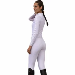 Harcour - Legging d'équitation femme Lova Blanc Clearance