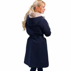 Harcour - Manteau Trench long femme Tweeta Marine Online