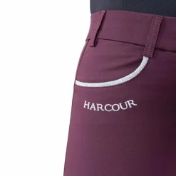 Harcour - Pantalon d'équitation femme Jaltika aubergine Bordeaux Outlet