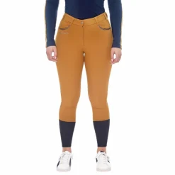 Harcour - Pantalon d'équitation femme Jaltika golden yellow Jaune Online