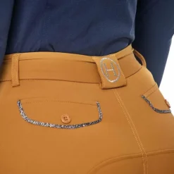 Harcour - Pantalon d'équitation femme Jaltika golden yellow Jaune Online