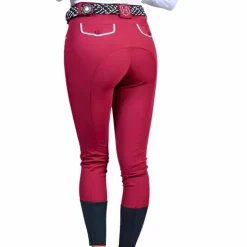 Harcour - Pantalon d'équitation femme Jaltika Bordeaux Sale