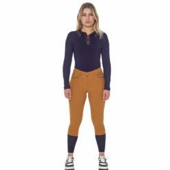 Harcour - Pantalon d'équitation femme Boogie golden yellow Jaune