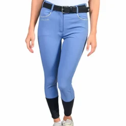 Harcour - Pantalon d'équitation femme Jaltika français Bleu