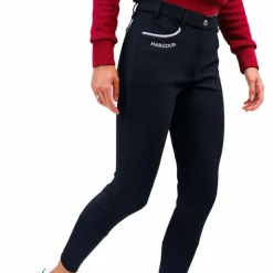 Harcour - Pantalon d'équitation polaire femme Jaipur Noir New