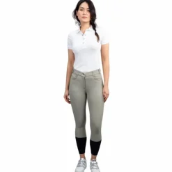 Harcour - Pantalon d'équitation femme Boogie light / gold Beige New