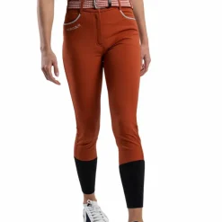 Clearance Harcour - Pantalon d'équitation femme Jaltika terracotta Orange