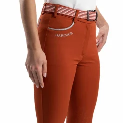 Clearance Harcour - Pantalon d'équitation femme Jaltika terracotta Orange