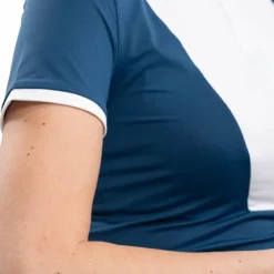 Harcour - Polo de concours manches courtes femme Shine lagon Bleu Outlet