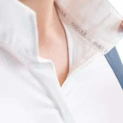 Sale Harcour - Polo de concours manches longues femme Coco steel blue Bleu