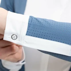 Sale Harcour - Polo de concours manches longues femme Coco steel blue Bleu