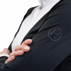 Hot Harcour - Polo de concours manches longues femme Coco Noir